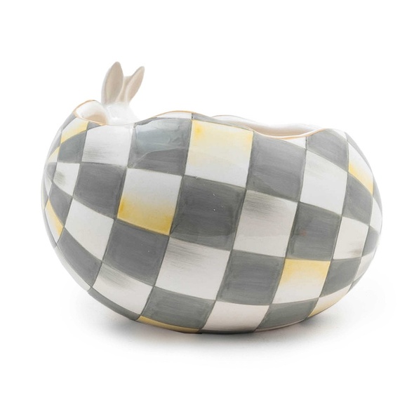 MACKENZIE-CHILDS White Rabbit Dish (NWOT) Easter - Picture 9 of 11